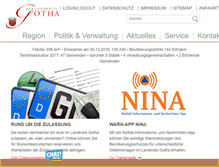 Tablet Screenshot of kreis-gth.de